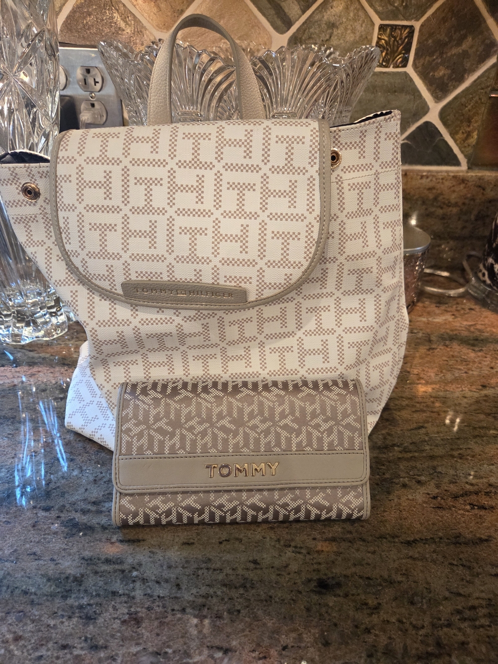 Tommy Hilfiger Backpack with Coordinating Wallet